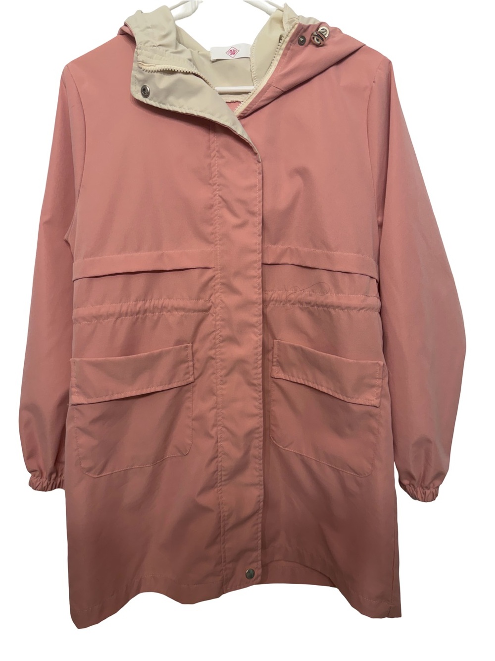 Lightweight Hooded Utility Jacket in Dusty Rose